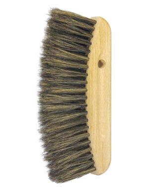Epoussette soies grises - semelle bois - 210 mm